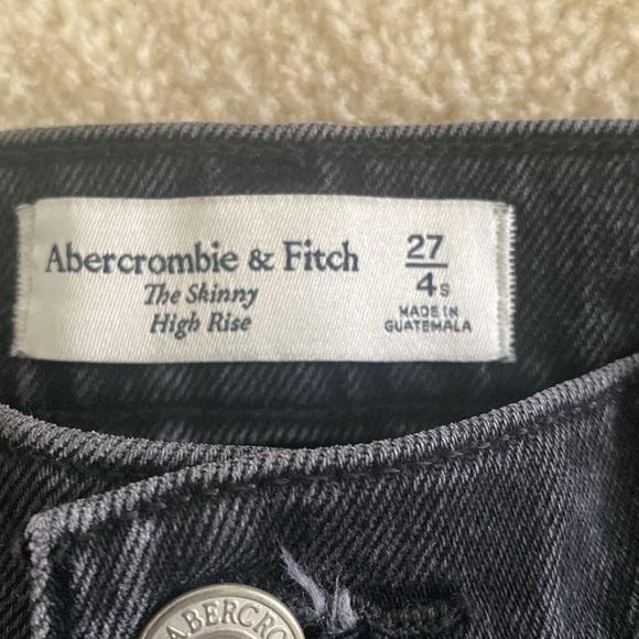 Abercrombie & Fitch black jeans the skinny high rise - Picture 3 of 8